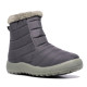 Botines planos Stay grises verdosos acolchados con pelito y cremallera - Querol online