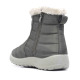 Botins plans grises encoixinades amb pelito i cremallera - Querol online