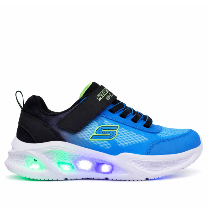 Zapatillas deporte Skechers meteor-lights kendrox azules y negras con luces - Querol online
