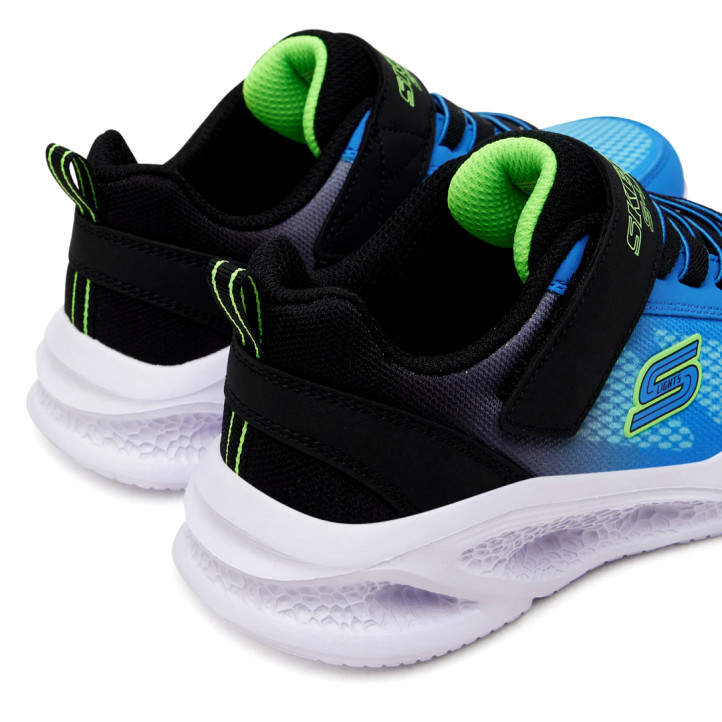 Zapatillas deporte Skechers meteor-lights kendrox azules y negras con luces - Querol online