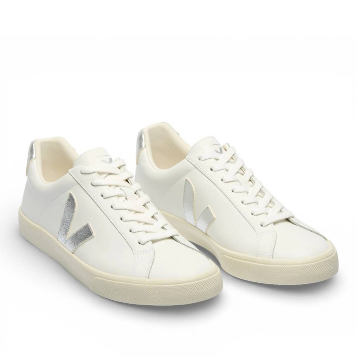 Zapatillas urban VEJA esplar leather white silver - Querol online