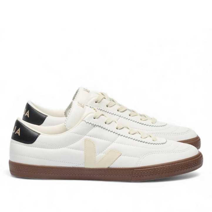 Zapatillas urban VEJA panenka leather white black mujer - Querol online