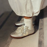 Sabatilles urban VEJA panenka leather silver white pierre bark dona