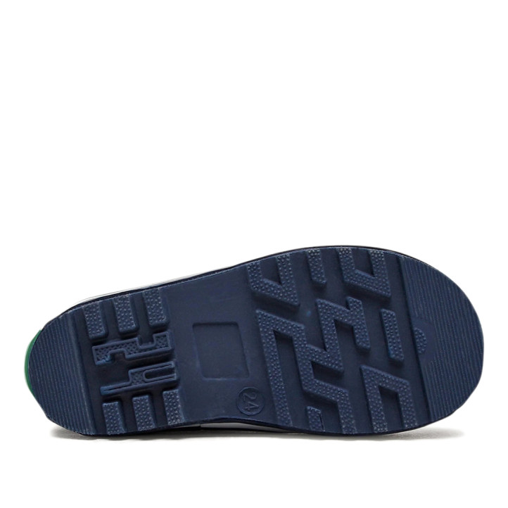 Botes aigua Kickers kickrain blau marí amb detalls verds i vermells - Querol online