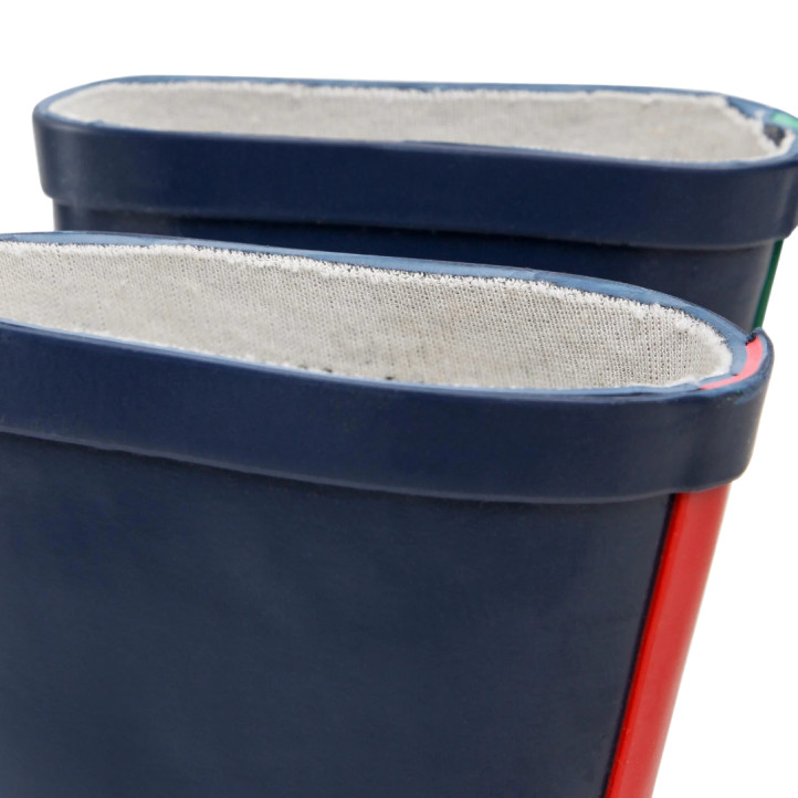 Botes aigua Kickers kickrain blau marí amb detalls verds i vermells - Querol online