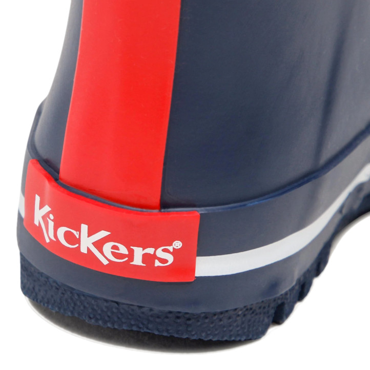 Botes aigua Kickers kickrain blau marí amb detalls verds i vermells - Querol online