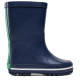 Botas agua Kickers kickrain azul marino con detalles verdes y rojos - Querol online