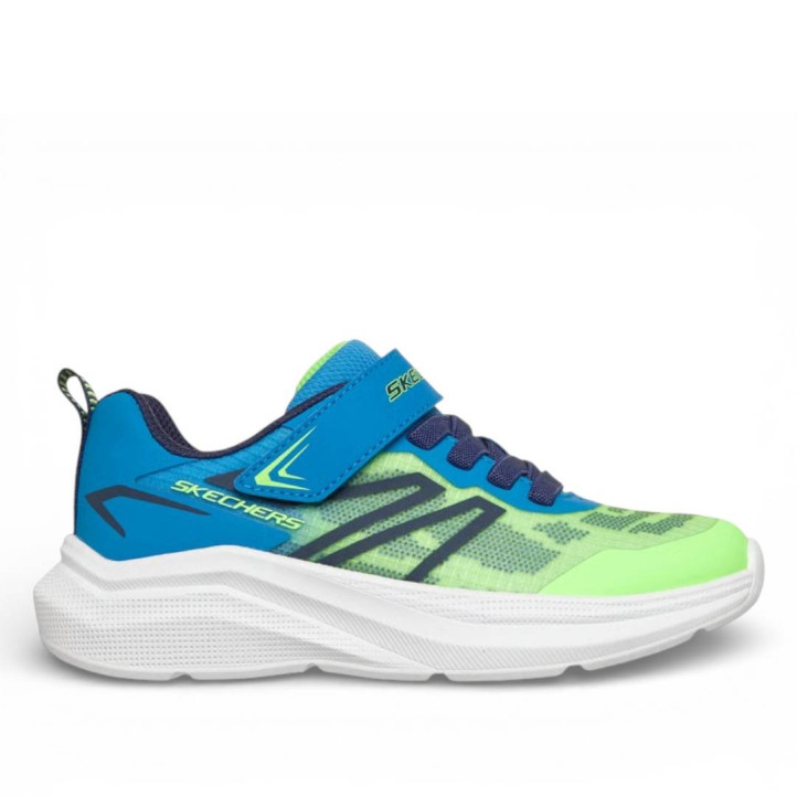 Zapatillas deporte Skechers microspec velocity lima y azules - Querol online