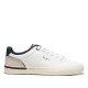 Zapatillas deportivas Pepe Jeans kenton campus blancas con detalles nergos y granates - Querol online