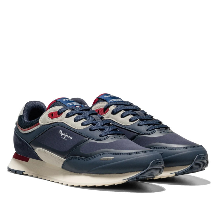 Sabatilles esportives Pepe Jeans bexley urban blaves amb panells en gris - Querol online