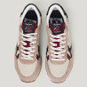 Zapatillas deportivas Pepe Jeans brit flyer beige con detalles azules y granates