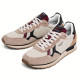 Zapatillas deportivas Pepe Jeans brit flyer beige con detalles azules y granates - Querol online