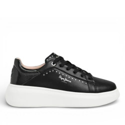 Zapatillas urban Pepe Jeans yara choice negras con tachuelas - Querol online