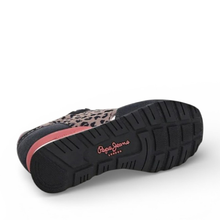 Sabatilles urban Pepe Jeans brit master negres amb animal print - Querol online