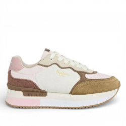 Zapatillas urban Pepe Jeans rusper snake w en tonos tierra y detalles rosas - Querol online