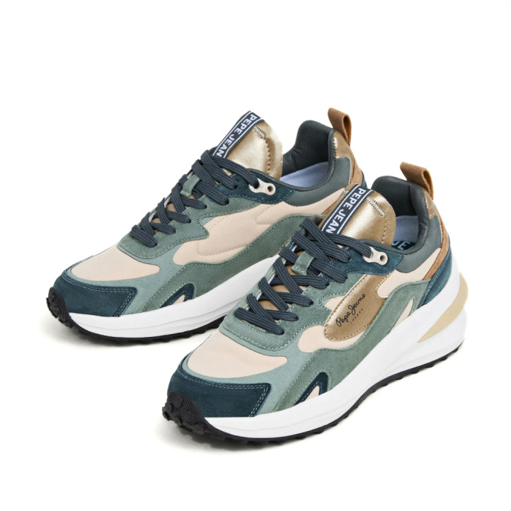 Zapatillas urban Pepe Jeans winslow fun en tonos verdes - Querol online