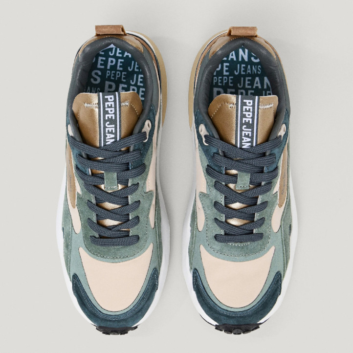 Zapatillas urban Pepe Jeans winslow fun en tonos verdes - Querol online