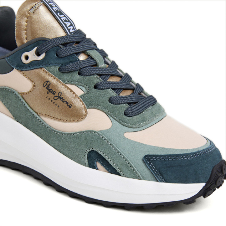 Sabatilles urban Pepe Jeans winslow fun en tons verds - Querol online