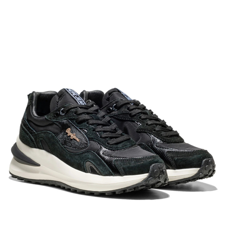 Zapatillas urban Pepe Jeans winslow fierce negras - Querol online