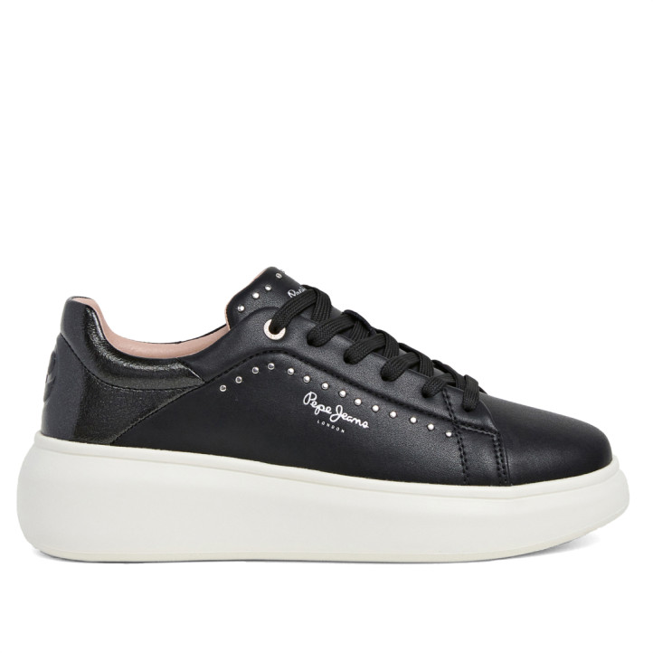 Sabatilles urban Pepe Jeans yara choice negres amb tatxes - Querol online