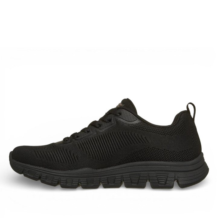 Zapatillas deportivas Skechers bobs sport squad chaos-face off negras - Querol online