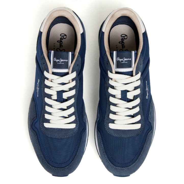 Zapatillas deportivas Pepe Jeans hailon basic azules - Querol online