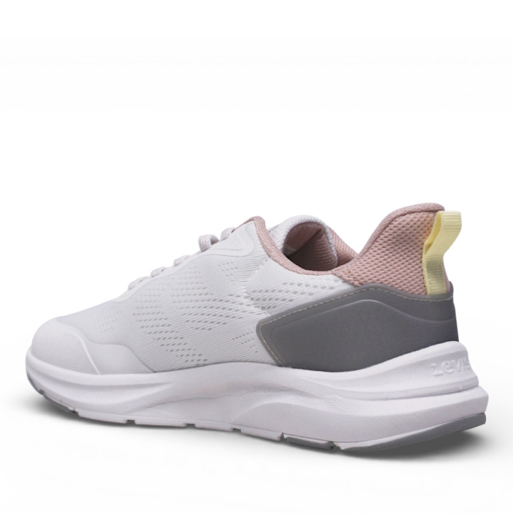 Zapatillas deportivas Levi's ocean blancas y rosas - Querol online