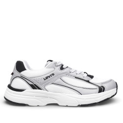 Sabatilles esportives Levi's curtis blanques amb detalls platejats i negres - Querol online