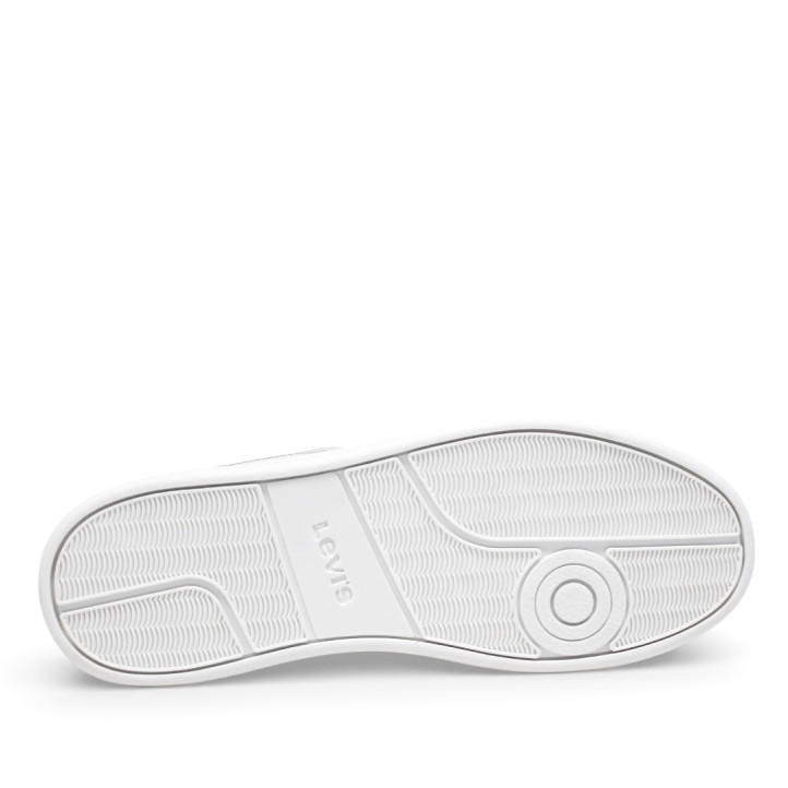 Zapatillas urban Levi's swift jr blancas con detalle plateado con glitter - Querol online