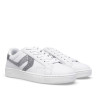 Zapatillas urban Levi's swift jr blancas con detalle plateado con glitter