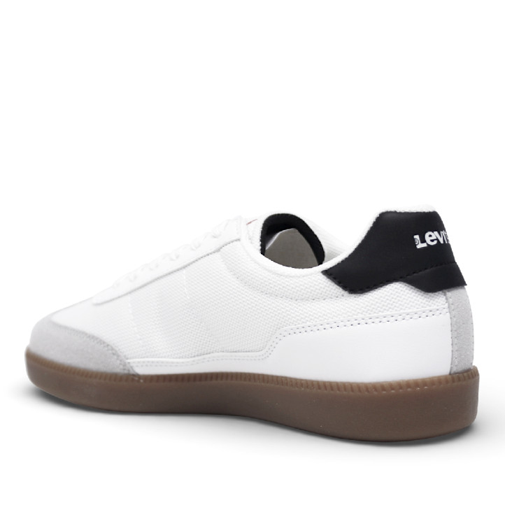 Sabatilles urban Levi's jackson blanques amb puntera de vellut i sola caramel - Querol online