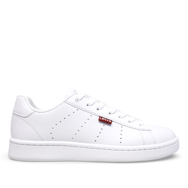 Sabatilles urban Levi's avenue totalment blanques amb etiqueta vermella - Querol online