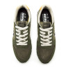 Sabatilles esportives Mustang joggo classic verd kaki amb panell posterior groc