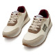 Zapatillas urban Mustang joggo classic beige con panel trasero de animal print - Querol online