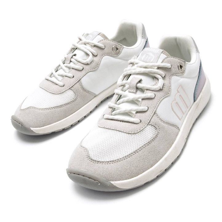 Sabatilles urban Mustang free apolo blanques amb detalls en tons pastís barefoot - Querol online