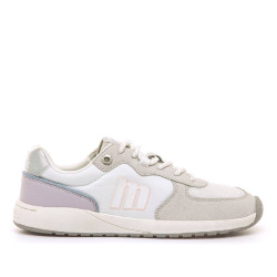 Zapatillas urban Mustang free apolo blancas con detalles en tonos pastel barefoot - Querol online