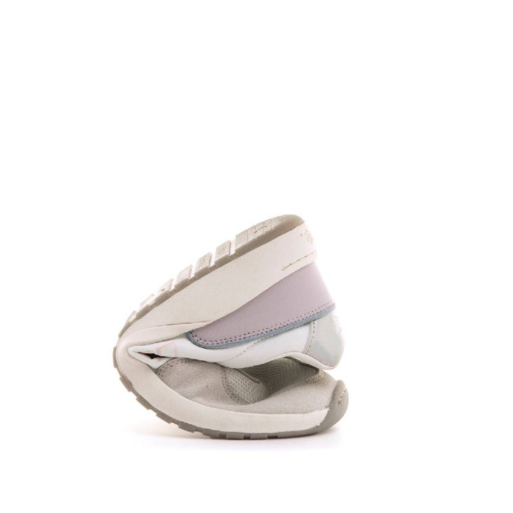 Zapatillas urban Mustang free apolo blancas con detalles en tonos pastel barefoot - Querol online