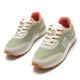 Zapatillas urban Mustang joggo classic verde oliva con detalles en tonos pastel - Querol online