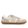 Zapatillas urban Mustang free aria beige con paneles en diferentes texturas