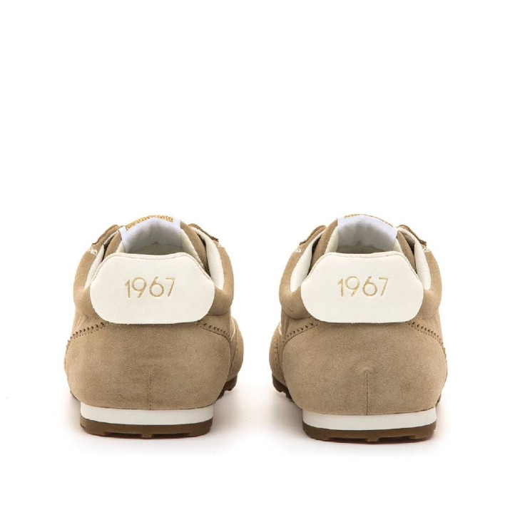 Zapatillas urban Mustang janet beige estilo vintage - Querol online