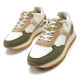 Zapatillas urban Mustang joggo sai blancas y verdes efecto serpiente y animal print - Querol online