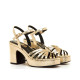 SANDALIAS DE MUJER MUSTANG BRITT ORO 56646 62205 - Querol online