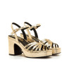 SANDALIAS DE MUJER MUSTANG BRITT ORO 56646 62205