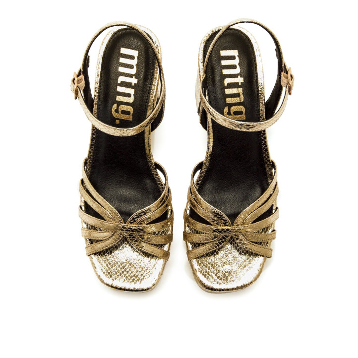 SANDALIAS DE MUJER MUSTANG BRITT ORO 56646 62205 - Querol online
