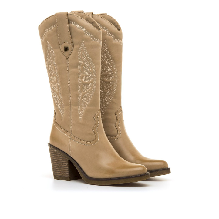BOTAS DE MUJER MUSTANG TIJUANA BEIGE 54154 61725 - Querol online