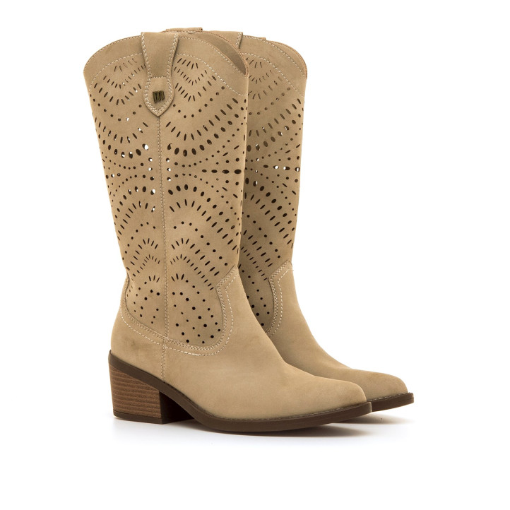 BOTAS DE MUJER MUSTANG TANUBIS BEIGE 55486 61731 - Querol online