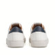 Zapatillas deportivas Pepe Jeans joe basic blancas con panel azul - Querol online