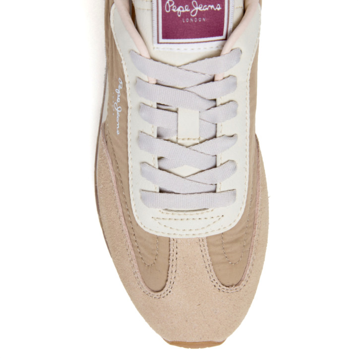 Sabatilles urban Pepe Jeans jane subtle en color sorra amb detalls beix - Querol online