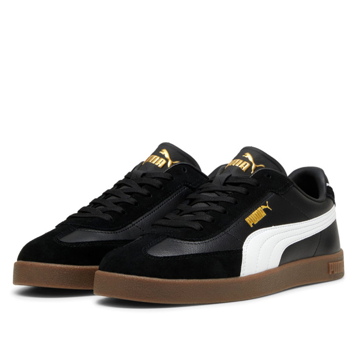Zapatillas deportivas Puma club era ii black con white y gold hombre - Querol online