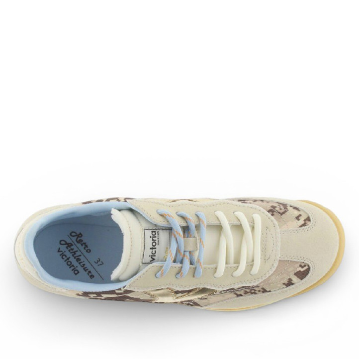 Zapatillas urban Victoria saturno serpiente y serraje - Querol online